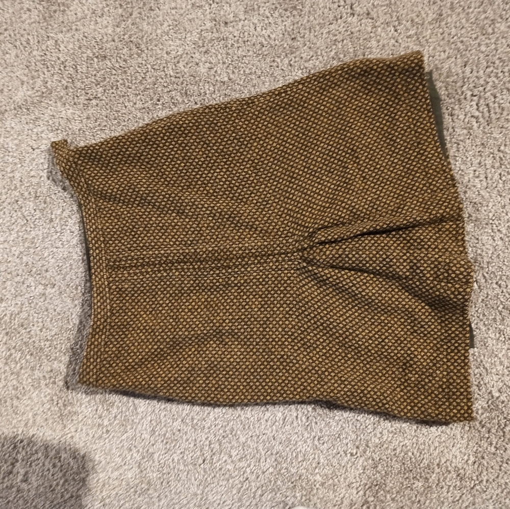 Club monaco wool skirt mustard brown yellow